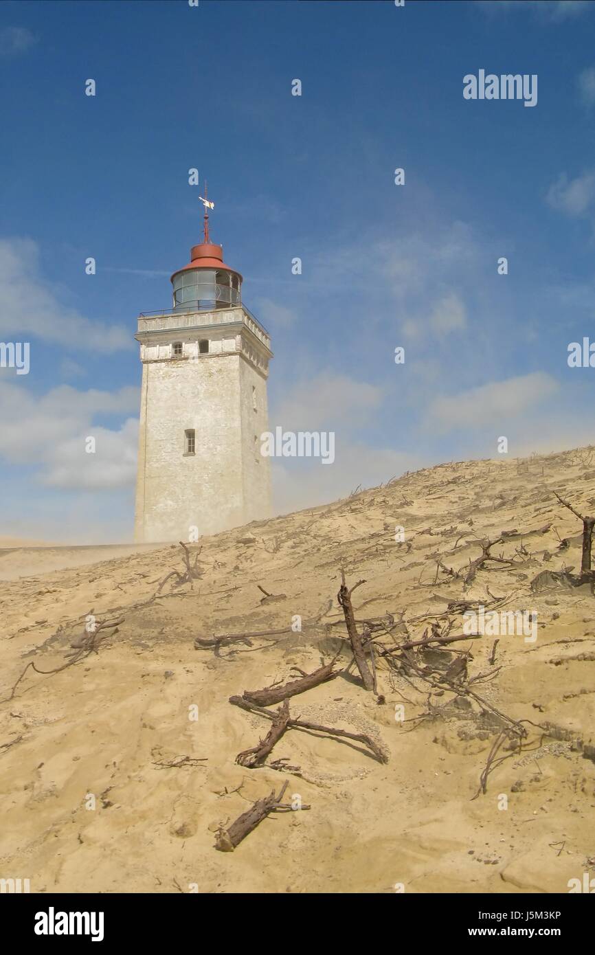 riesendne rubjerg knude with lighthouse Stock Photo