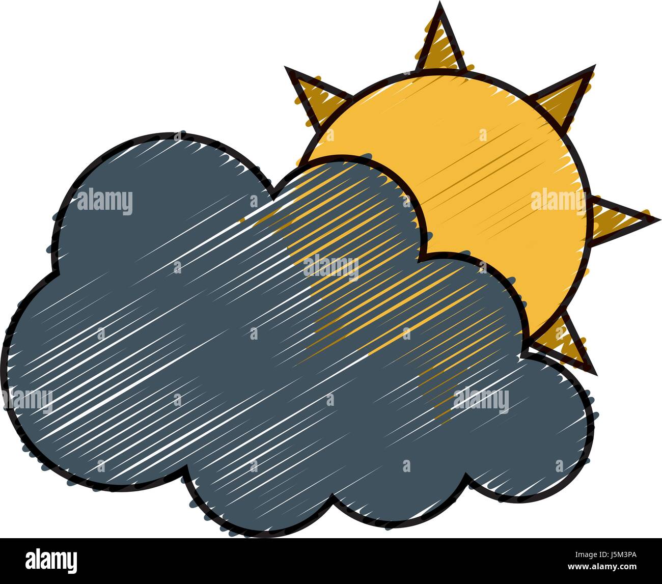 cloud and sun icon Stock Vector Image & Art - Alamy