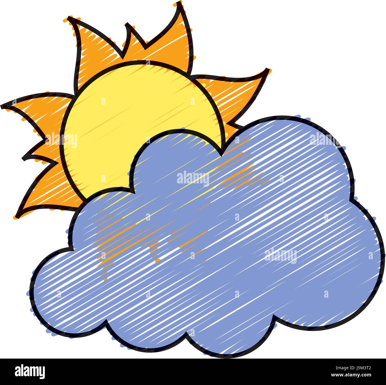 cloud and sun icon Stock Vector Image & Art - Alamy