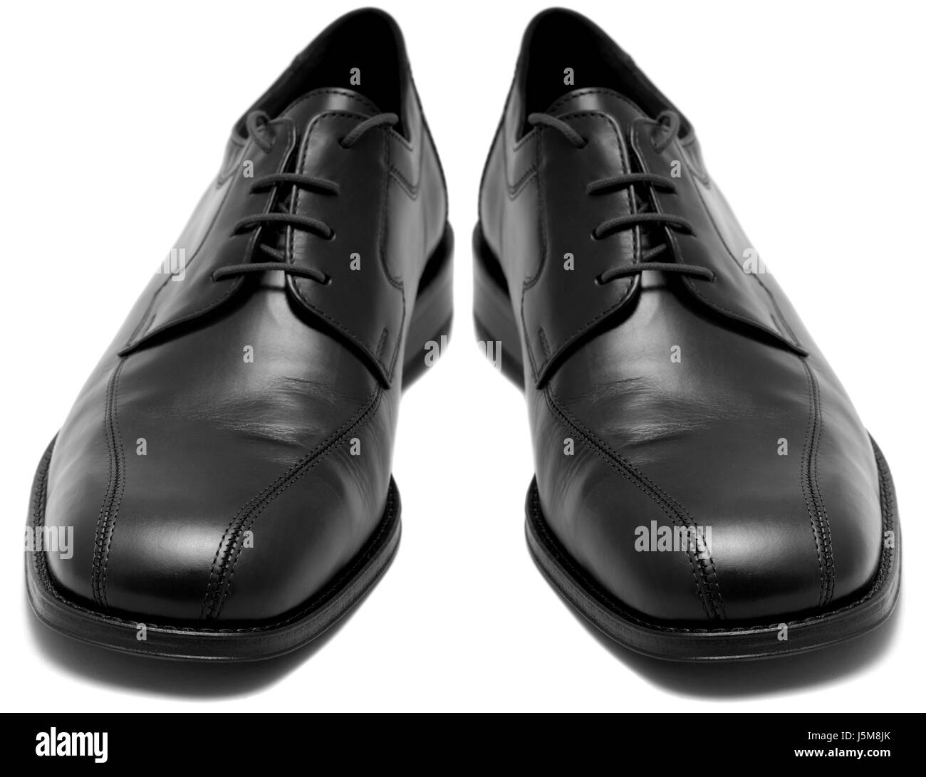 black swarthy jetblack deep black shoes leather release blackness slicks shoe Stock Photo