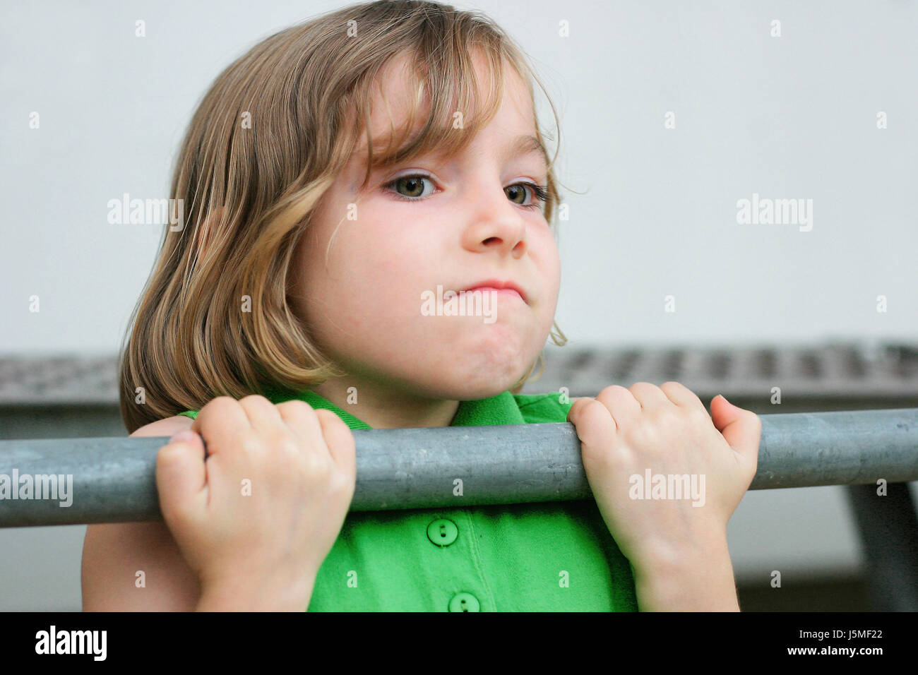 child does pull ups Stock Photo Alamy