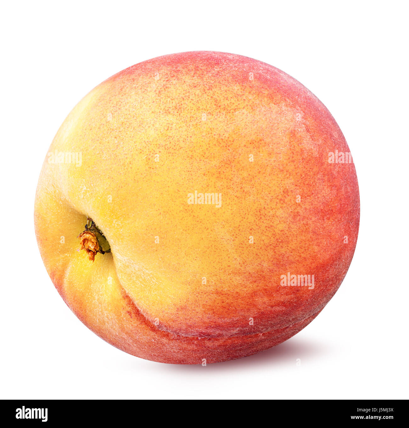 Peach  isolated on white background Stock Photo