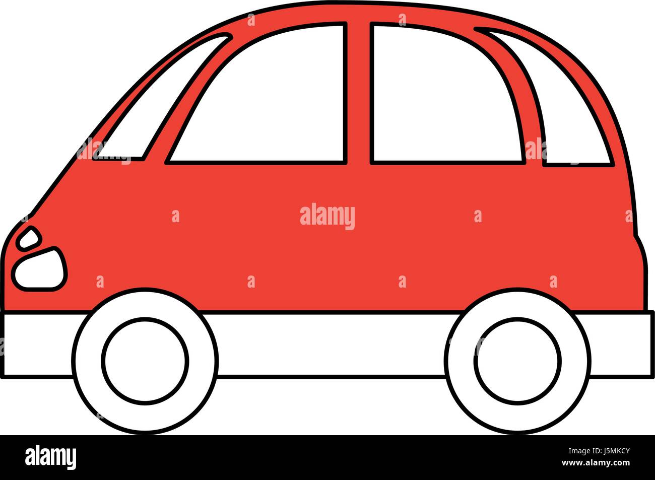 color silhouette image red small car icon Stock Vector Image & Art - Alamy