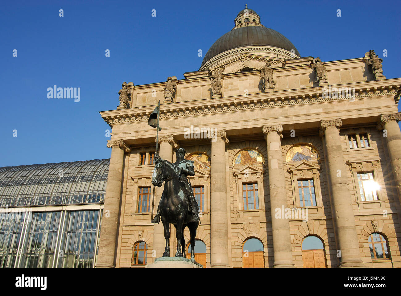 before the state chancellery in munich Stock Photo