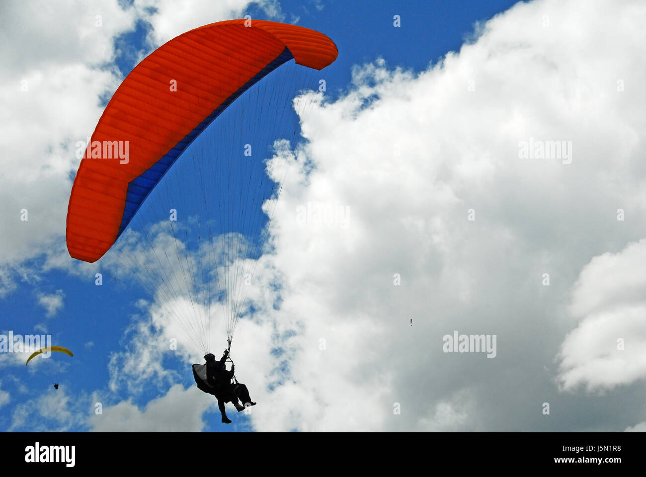 paragliders Stock Photo