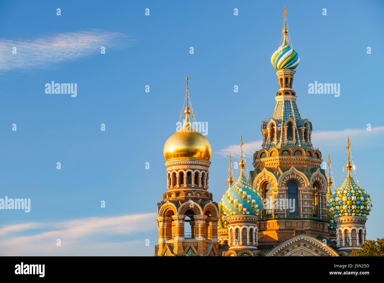 Church of the Savior on Spilled Blood in St. Petersburg, Russia Stock Photo