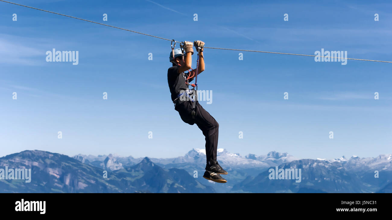 spare time free time leisure leisure time sport sports mountains alps summit Stock Photo