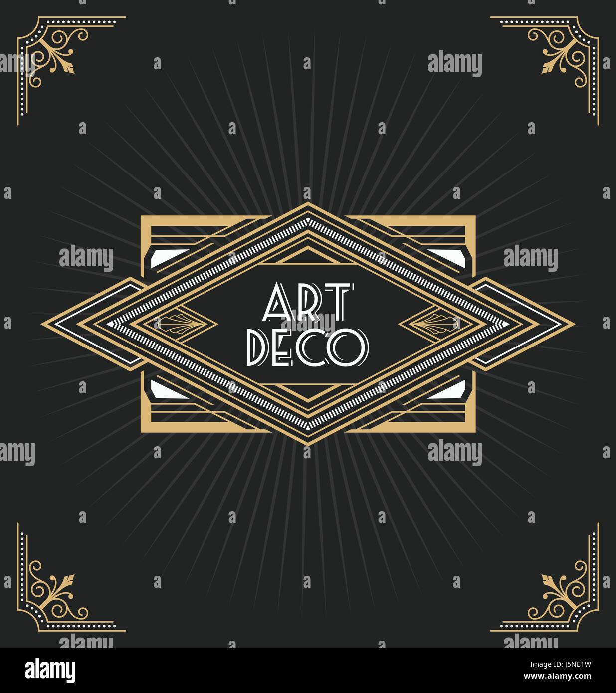 Art Deco Frame Design For Your Design Such As Invitation Print