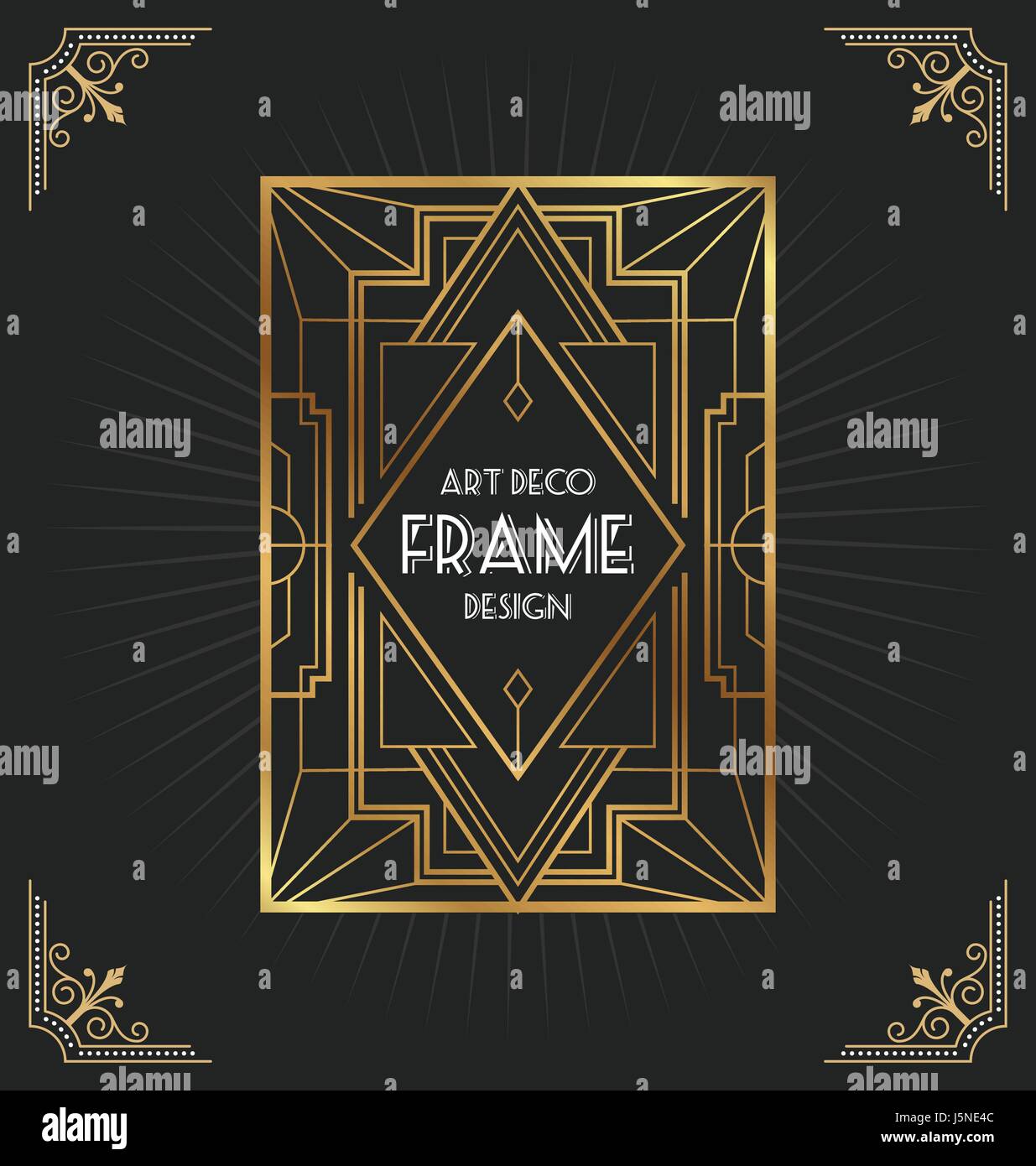 Art Deco Frame Design For Your Design Such As Invitation Print