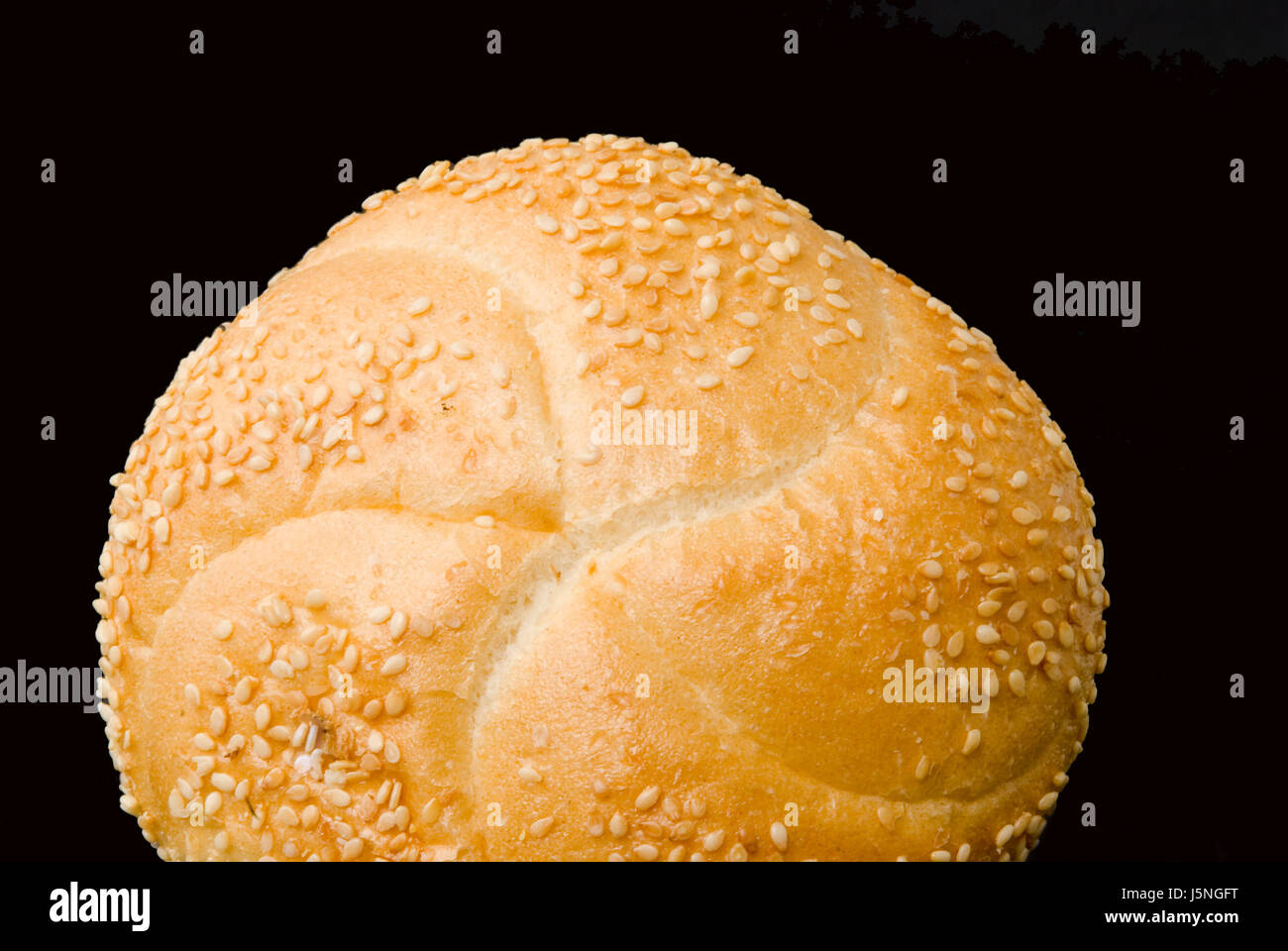 sesame seed roll Stock Photo Alamy