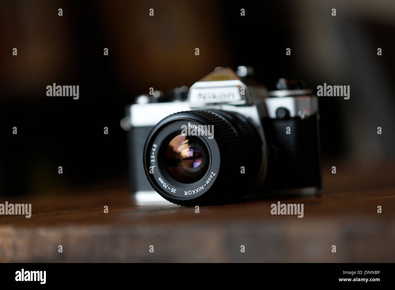 Vintage Nikon FE Single Lens Reflex 35mm Film Camera Stock Photo Alamy