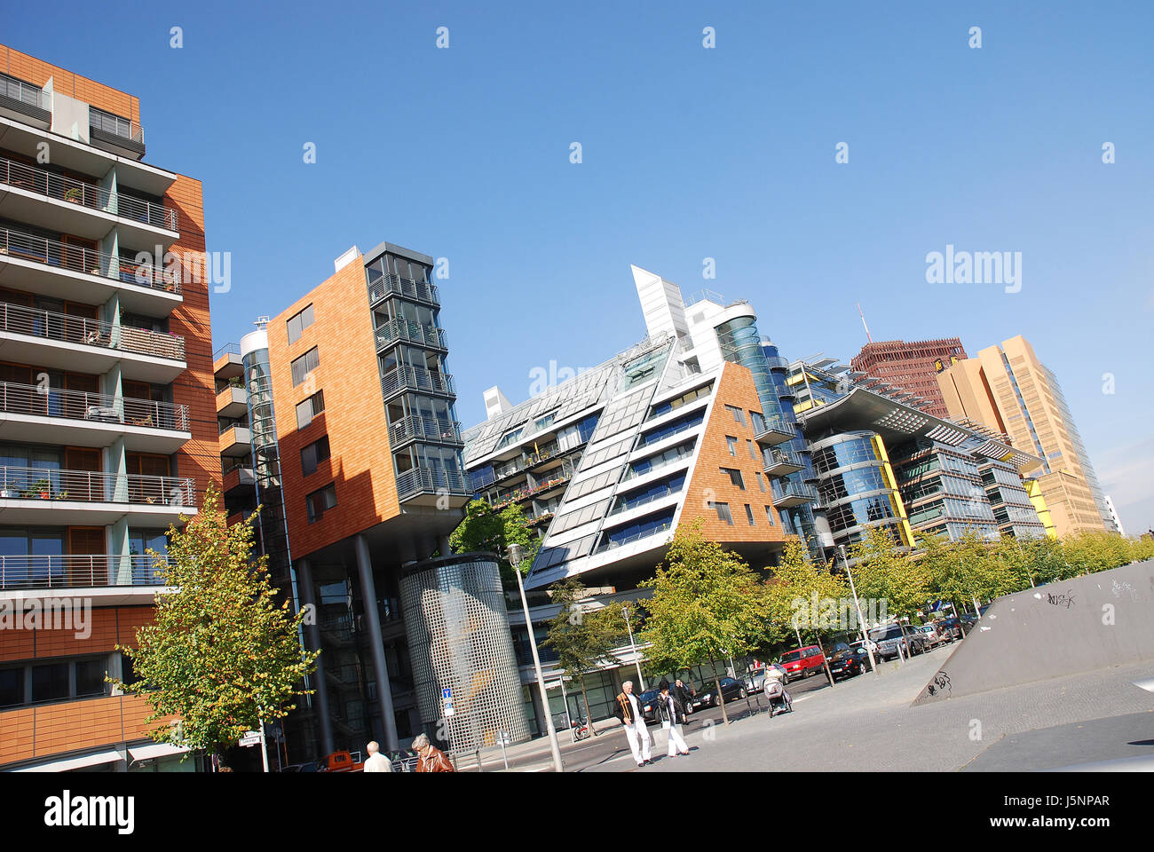 architecture potsdamer platz berlin Stock Photo - Alamy