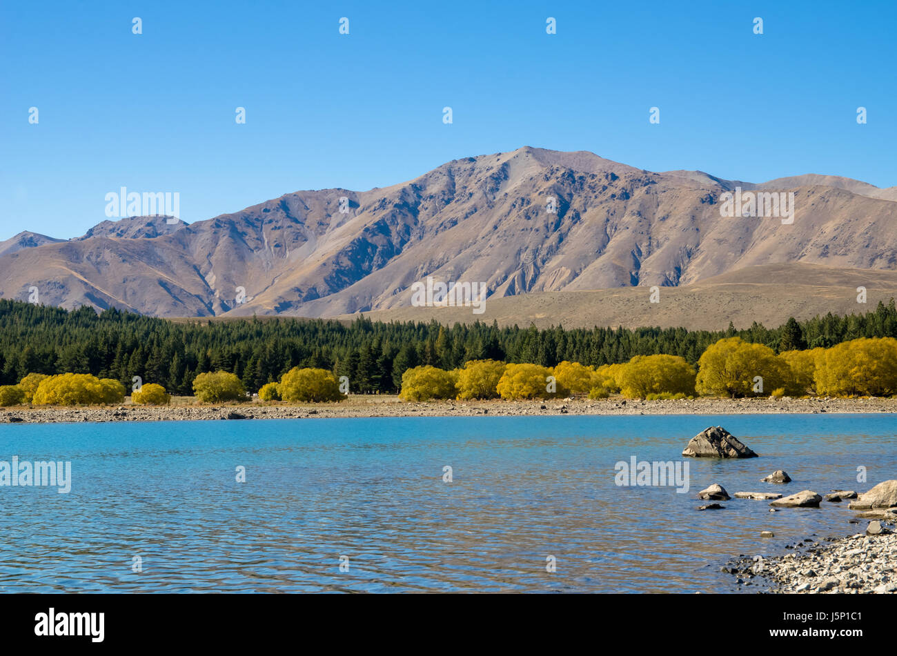 Beautiful landscape Lake Tekapo in New Zealand Stock Photo - Alamy