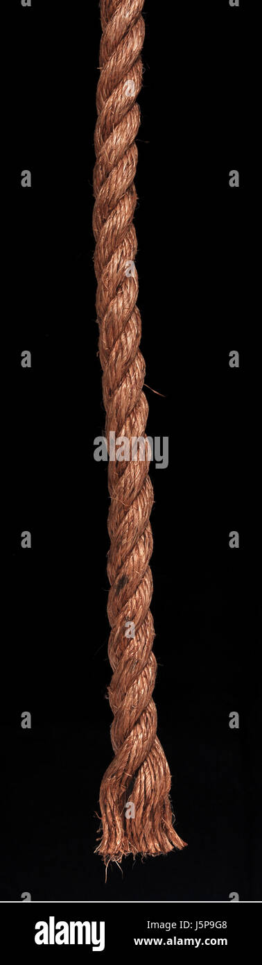 Twisted Rope End the end of a rope Stock Photo - Alamy