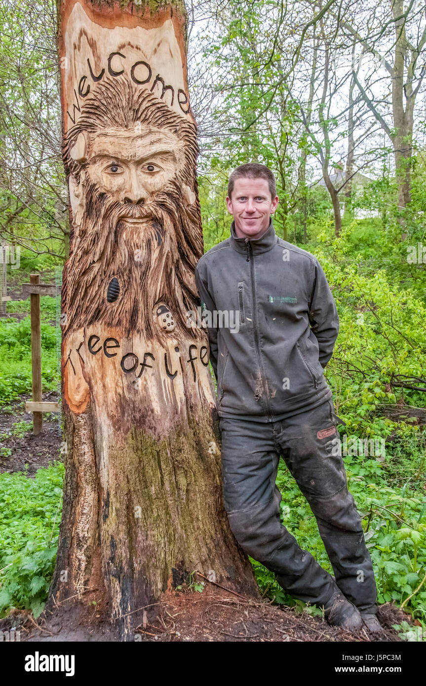 Chainsaw sculptures by Manchester sculptor Andy Burgess. Andy's work at
