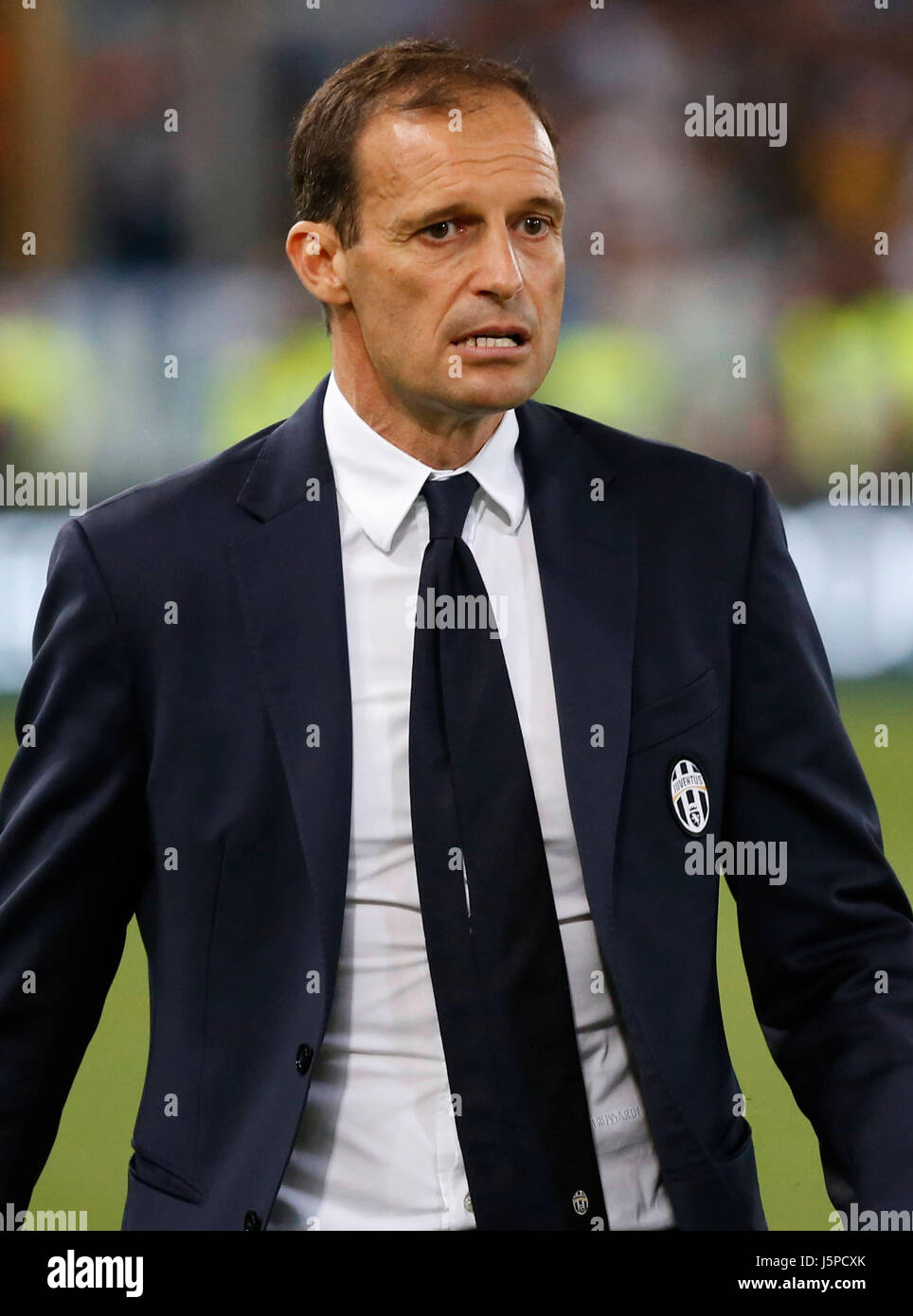 Rome, Italy. 17th May, 2017. Massimiliano Allegri of Juventus celebrate after win Italy Cup Final football match against SS Lazio at the Olympic stadium in Rome, Italy. 17th May, 2017. Credit: agnfoto/Alamy Live News Stock Photo