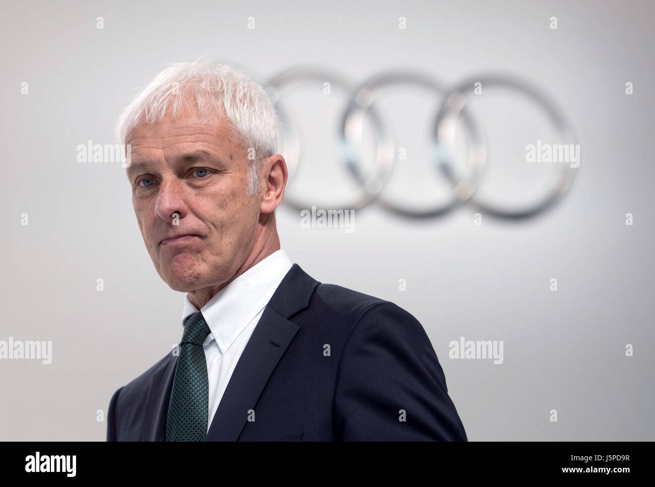 Neckarsulm, Germany. 18th May, 2017. Matthias Mueller, CEO of Audi AG ...