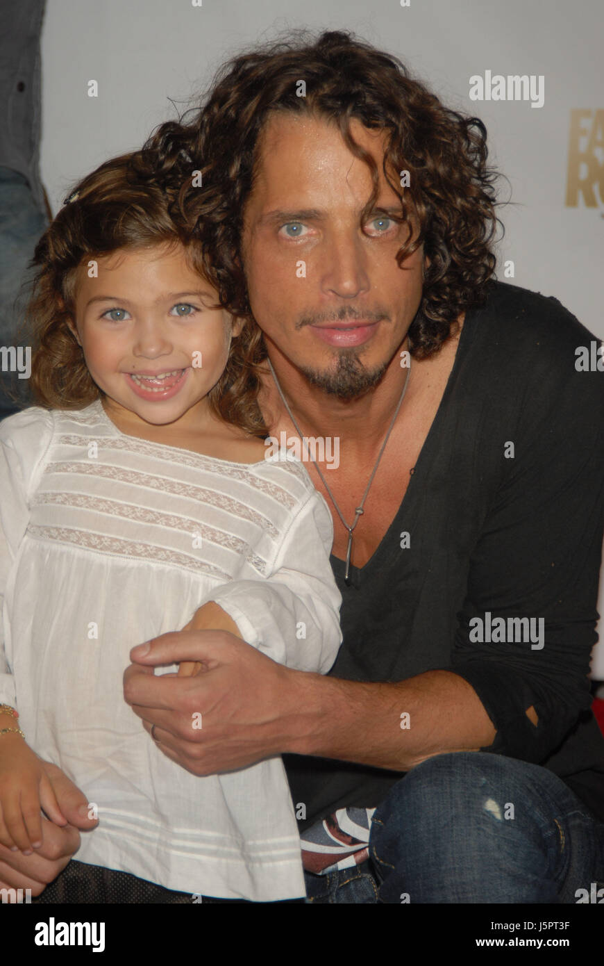 File Photo. 18th May, 2017. Grunge legend and peerless rock vocalist CHRIS CORNELL was found dead in a Detroit hotel room on Wednesday night, shortly after Soundgarden performed a concert at the city's Fox Theatre. The cause of death was ruled death as suicide by hanging. Pictured: Sep 05, 2008 - New York, New York, USA - Singer CHRIS CORNELL and daughter at the red carpet arrivals for Conde Naste Media Group's 5th Anniversary of Fashion Rocks held at Radio City Music Hall in NYC Credit: Jeff Geller/ZUMAPRESS.com/Alamy Live News Stock Photo