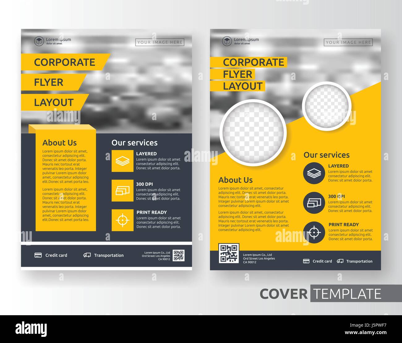 Multipurpose business corporate flyer layout design. Suitable for