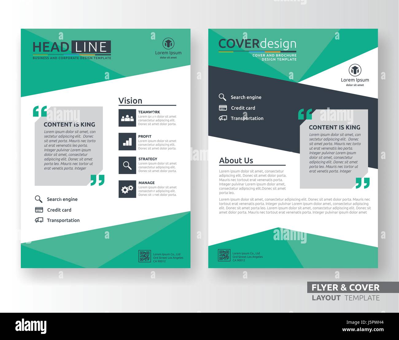 Multipurpose Corporate Business Flyer Layout Design Suitable For Stock Vector Image Art Alamy