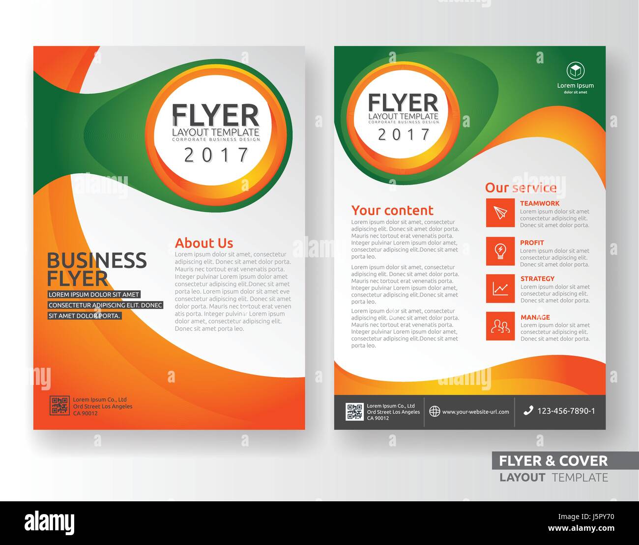 Multipurpose corporate business flyer layout design. Suitable for
