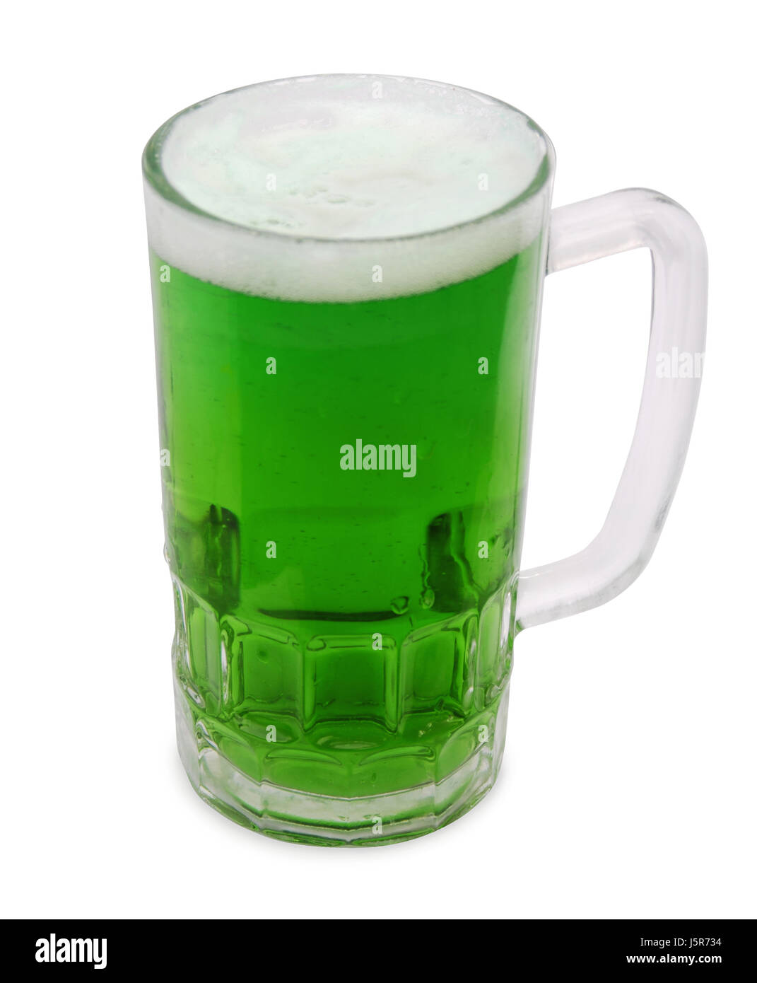 culture holiday colour green inked beer glass beer irish commemoration day Stock Photo
