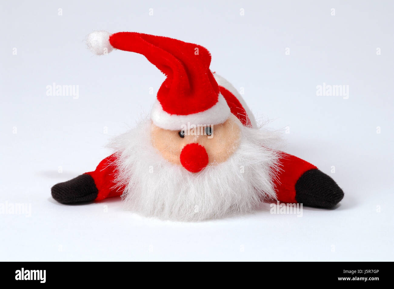 winter advent father christmas blank european caucasian toy deco cap nicholas Stock Photo