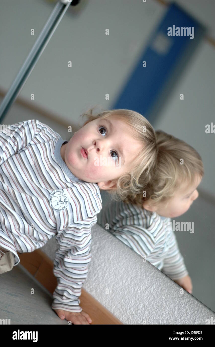 face portrait lips dream mirroring baby lean to surprise ajar young