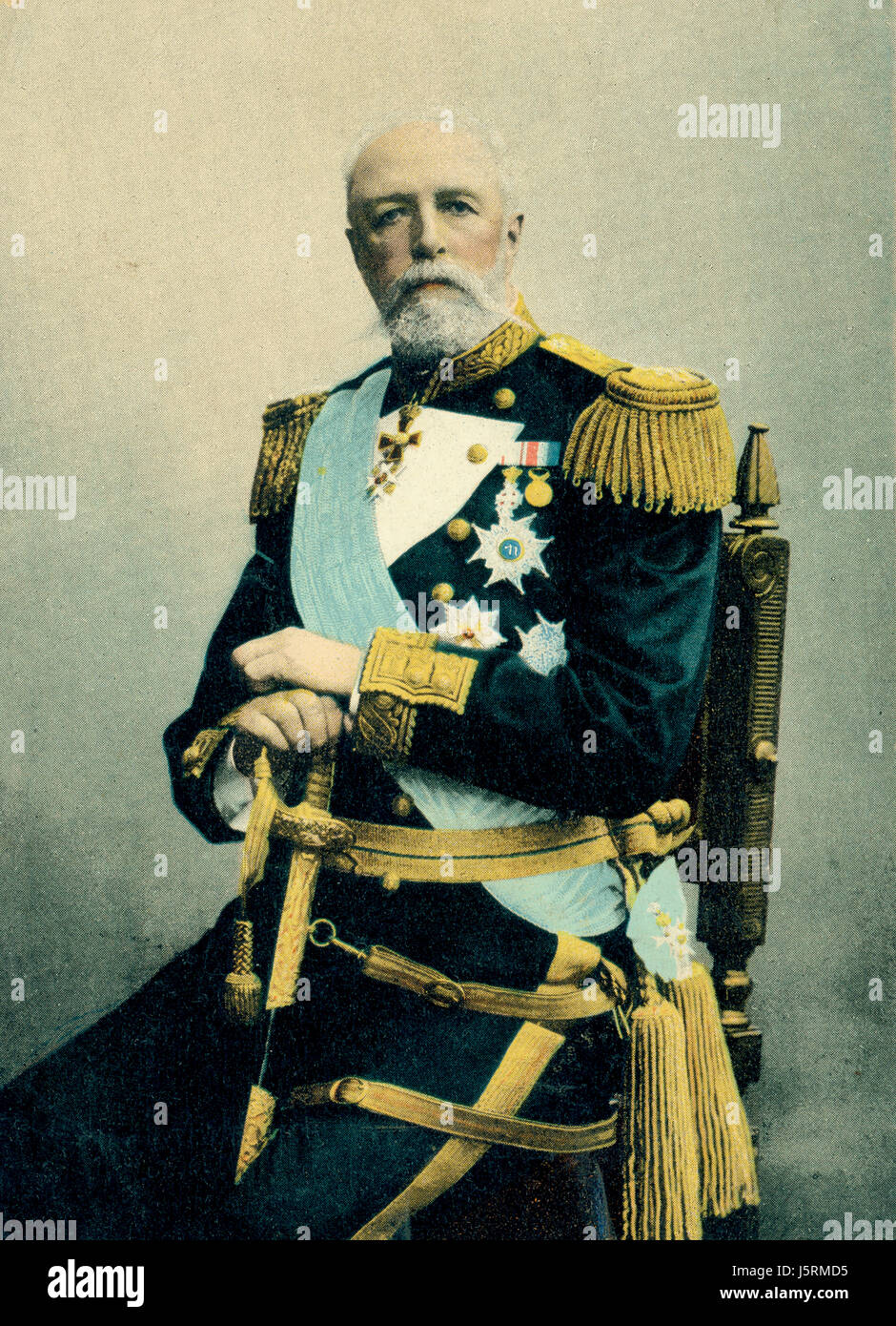 Oscar II (1829-107), King of Sweden 1872-1907, Portrait, 1900 Stock Photo