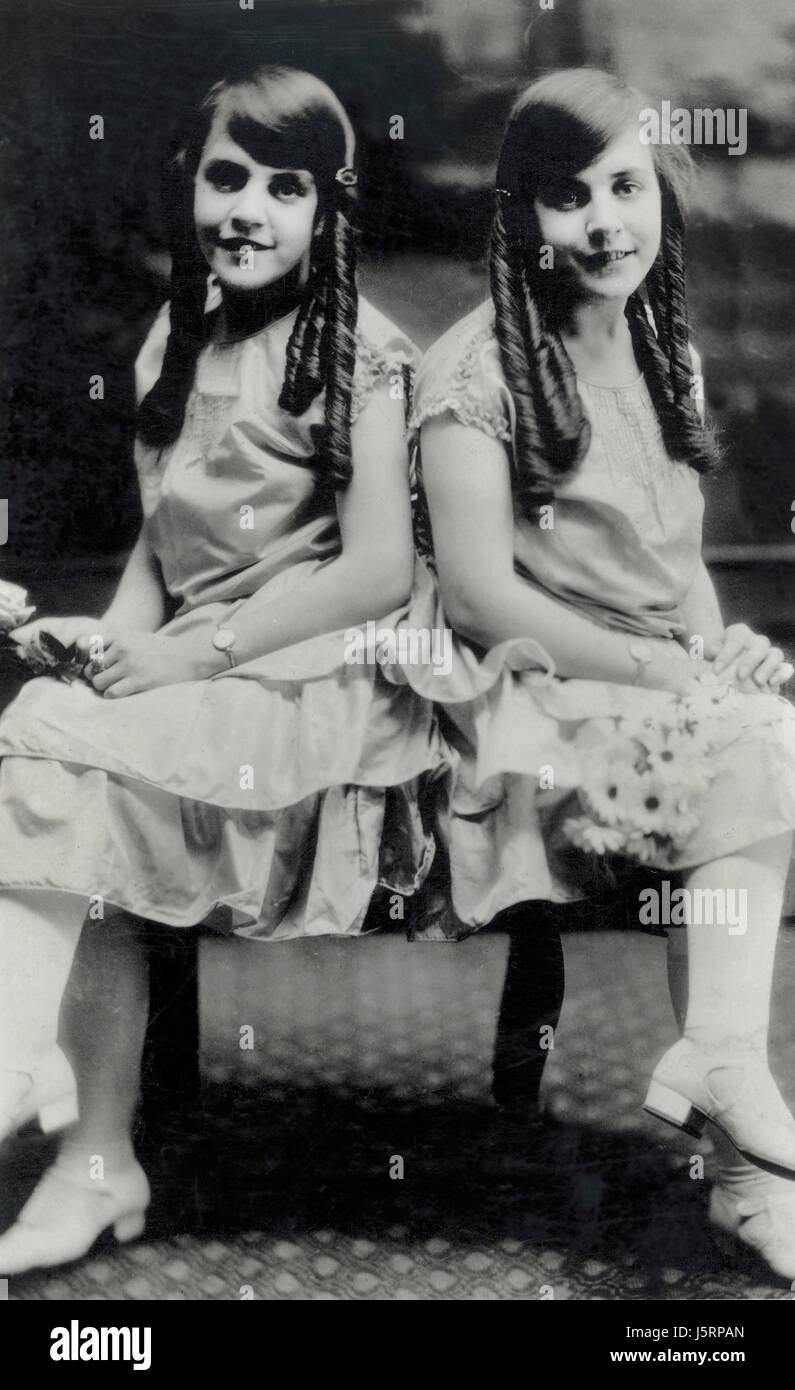 Hilton Twins, Violet and Daisy, Portrait, 1924 Stock Photo