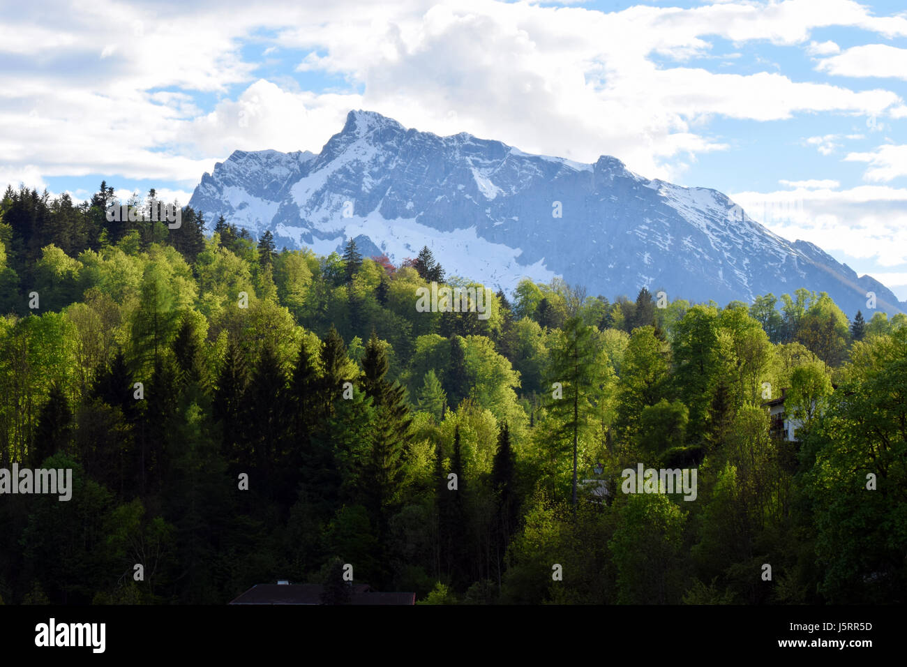 Alps mountain from Berchtesgaden, Bavaria, Germany. Stock Photo