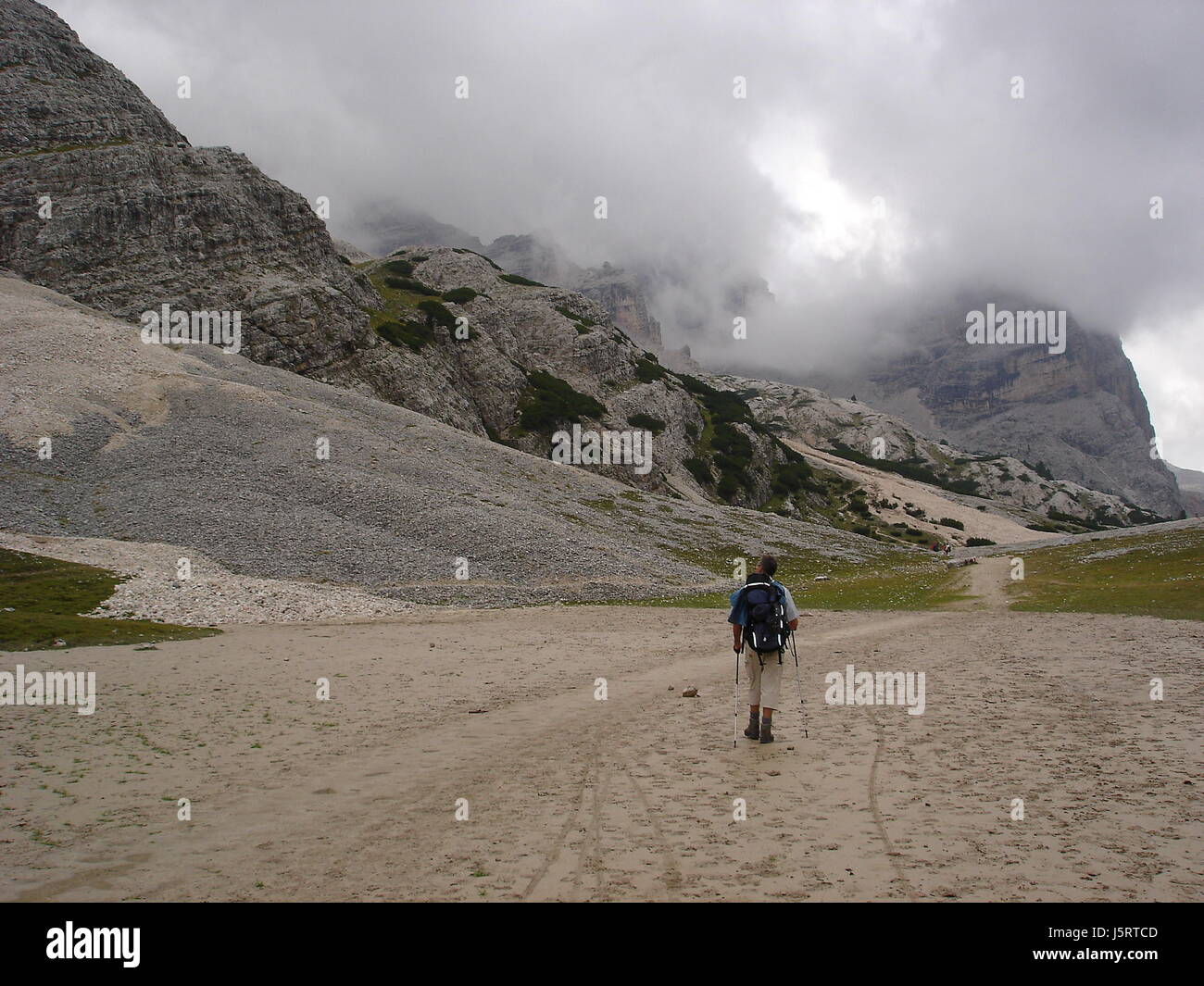 hiking in the dolomites Stock Photo - Alamy