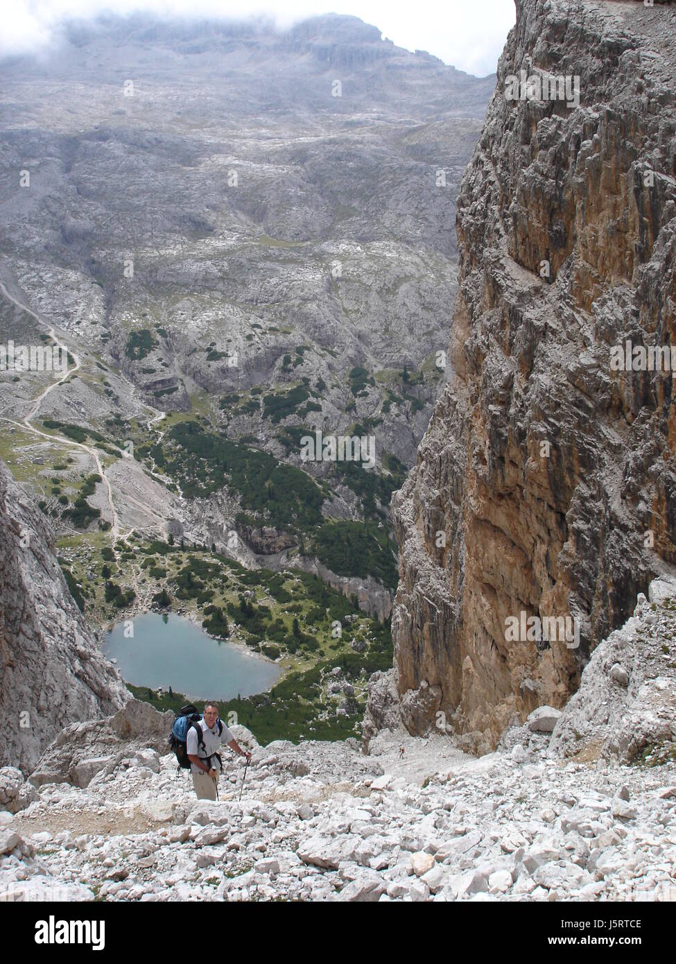 hiking in the dolomites Stock Photo - Alamy