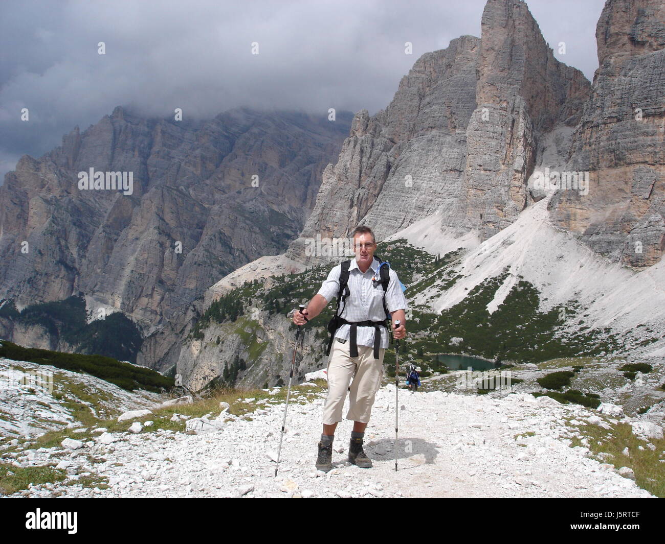hiking in the dolomites Stock Photo - Alamy