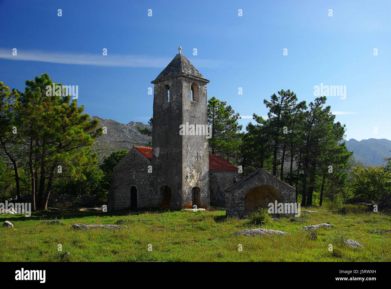 house building historical religion church tree stone chapel isolated ...
