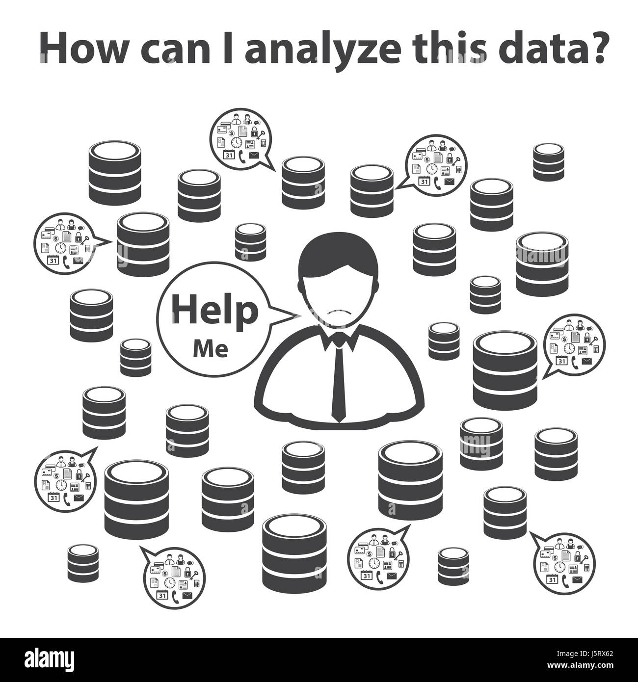 Big Data icons set, Data mining concept Stock Vector Image & Art - Alamy