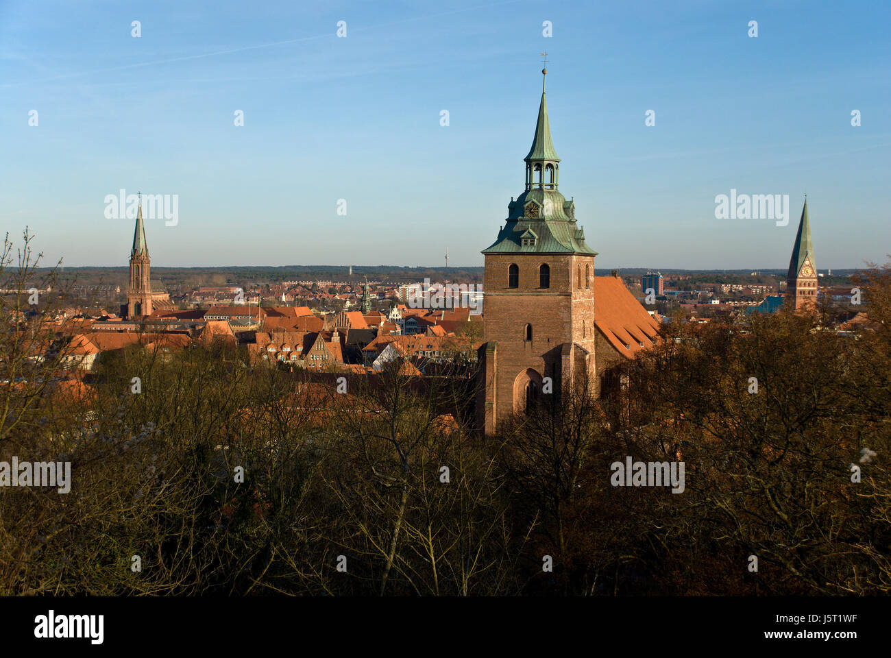 cityscape of the hanseatic city of lneburg Stock Photo