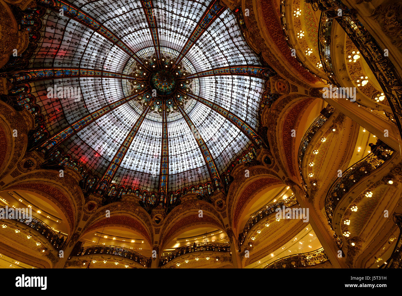 Glass Dome In Paris, France Stock Photo Alamy
