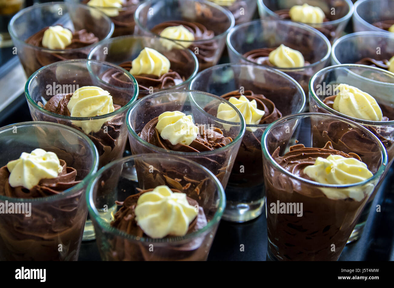 Decadent Chocolate Mousse Stock Photo