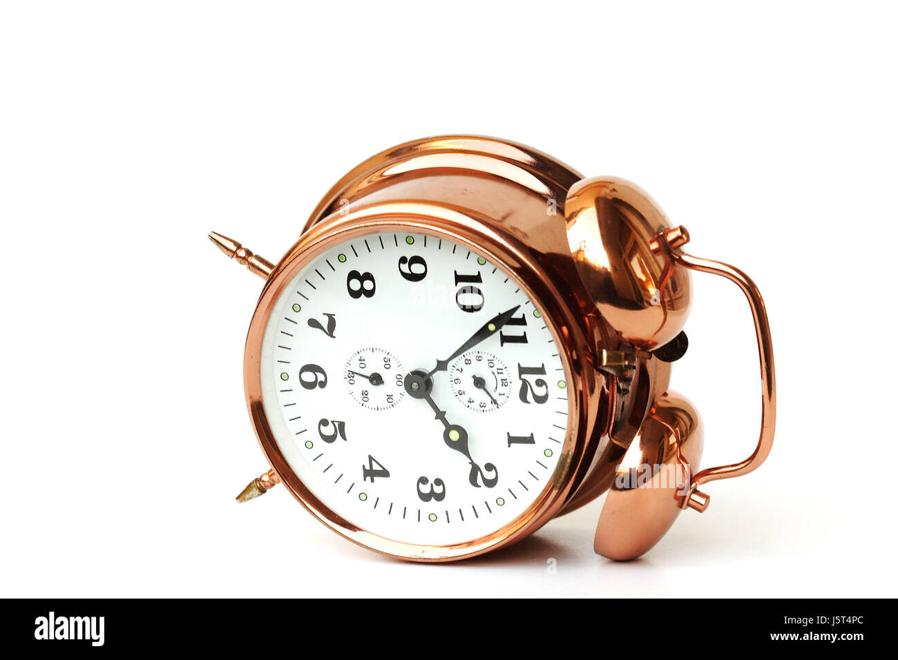 clock time lie lying lies copper dial alarm clock clock time loud