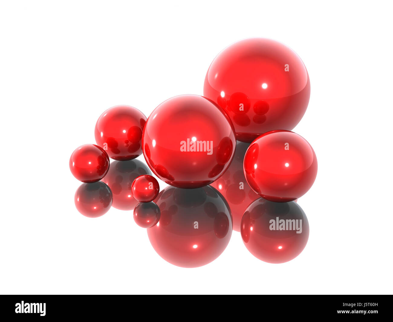 noble artificial ruby group red virtual bowls art mirroring brilliance bright Stock Photo