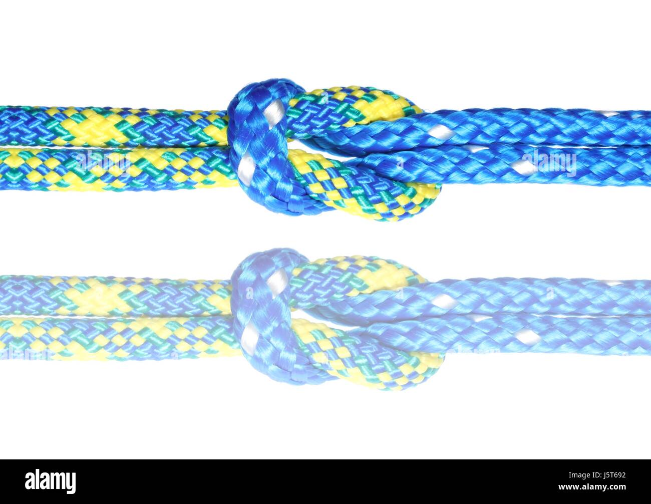 connection connectivity interface annexation cord safeguard reliable stop rope Stock Photo