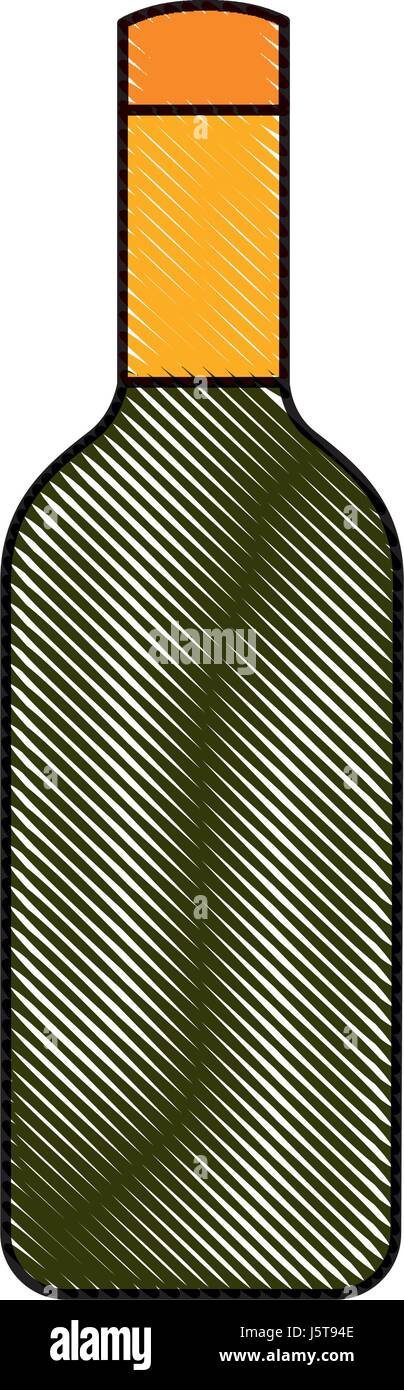 isolated bottle of wine Stock Vector Image & Art - Alamy
