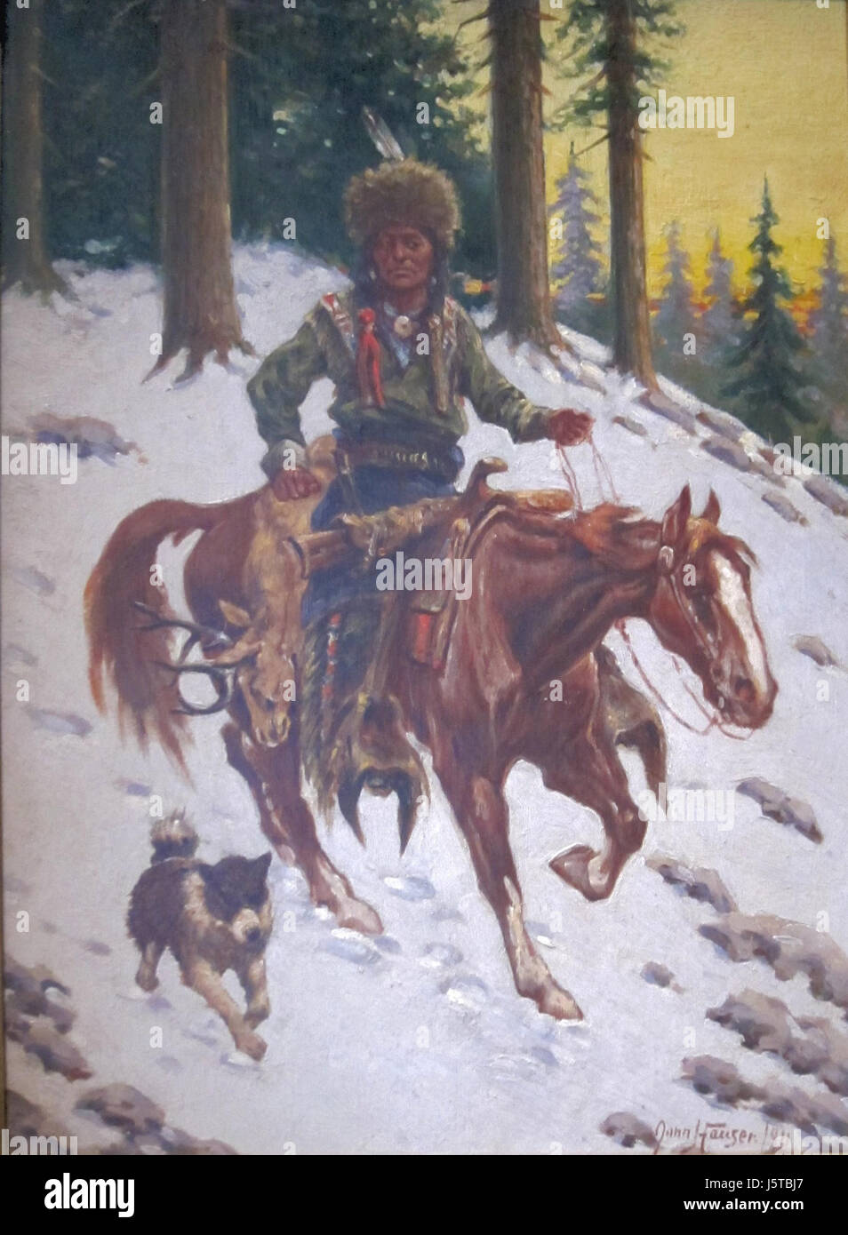 'Successful Hunt' by John Hauser, Cincinnati Art Museum Stock Photo Alamy