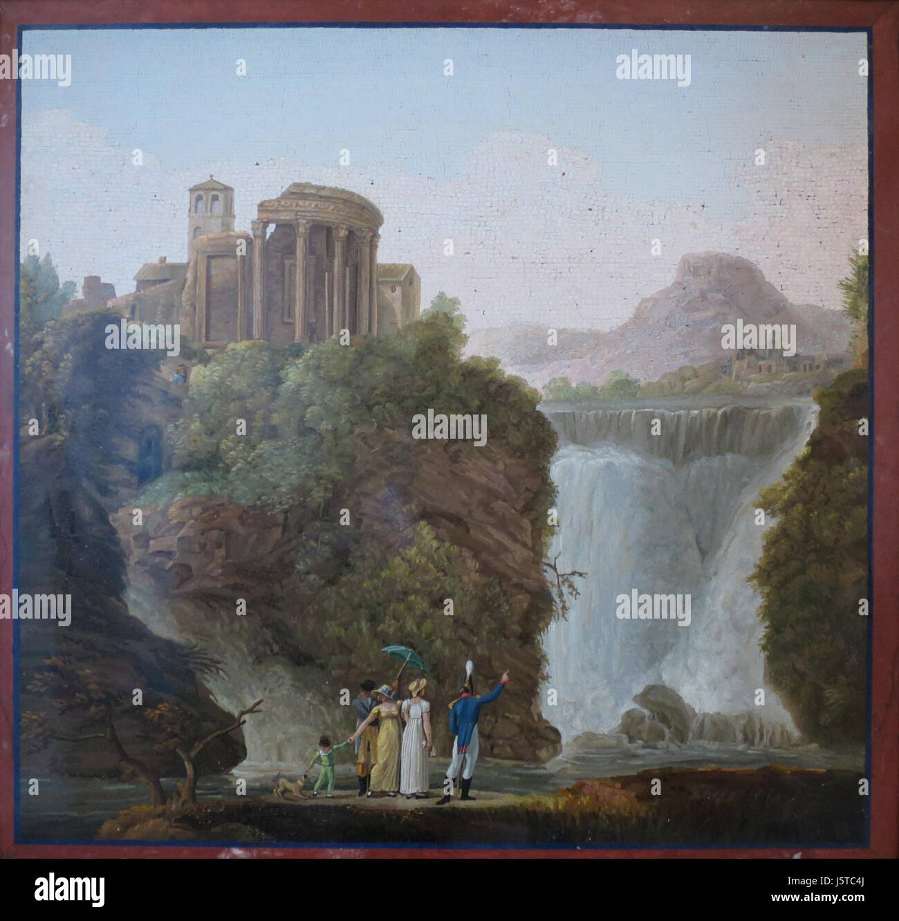 Sibyl Rome This micromosaic, created in 1817, depicts the Temple of Sibyl at ...