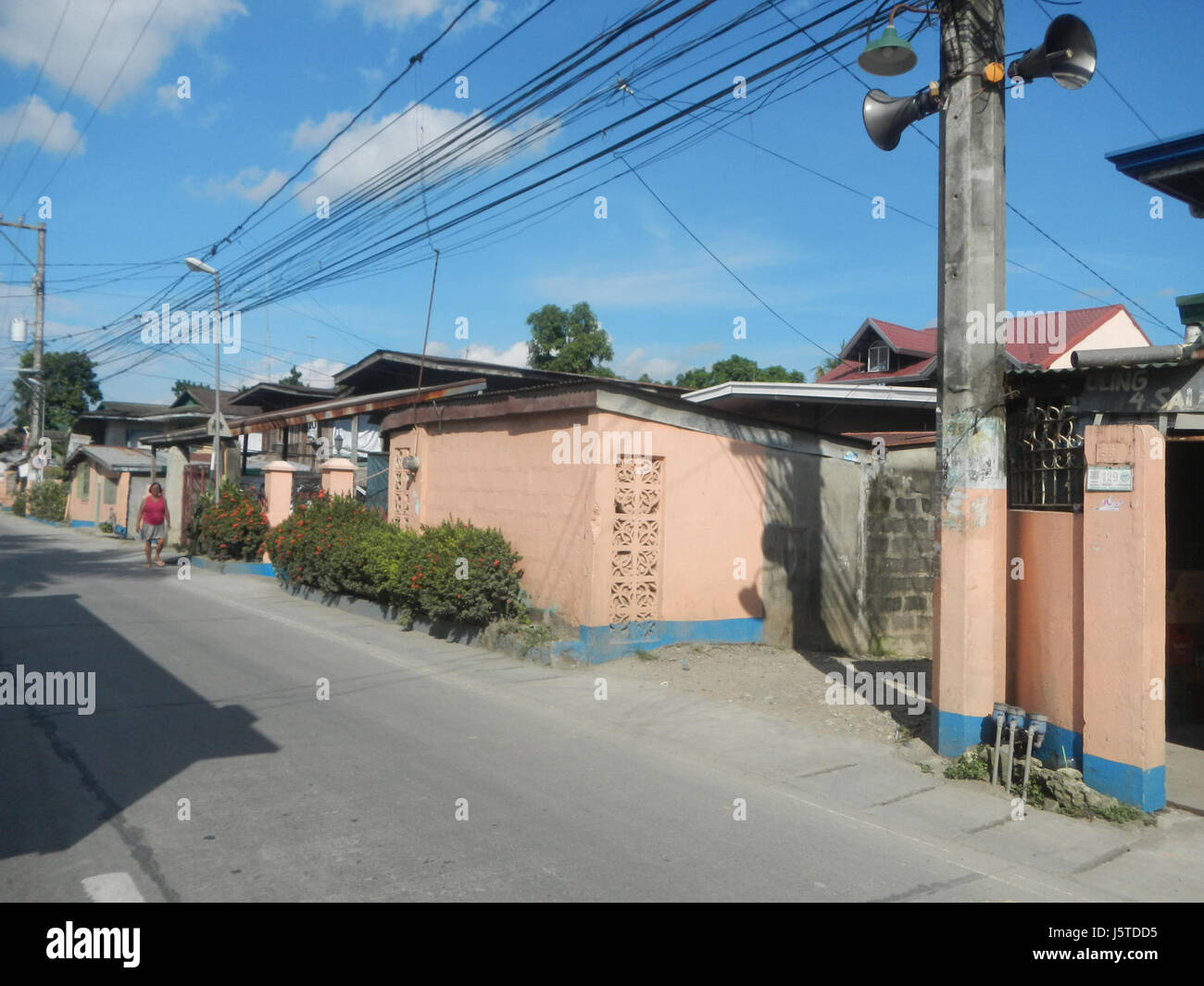 0457 Barangays Bonga Mayor Tibagan Bustos Bulacan Municipal Road  25 Stock Photo