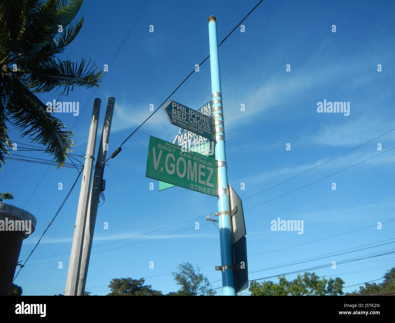 Intersection In Rizal The image from Marikina City captures the intersection of San Roque, J ...