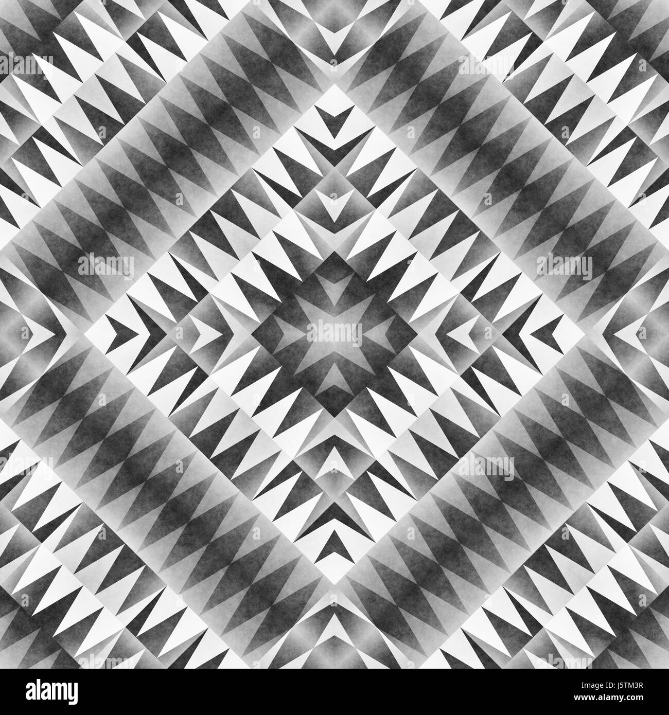 Monochrome Tribal Seamless Pattern. Aztec Style Abstract Geometric Art ...