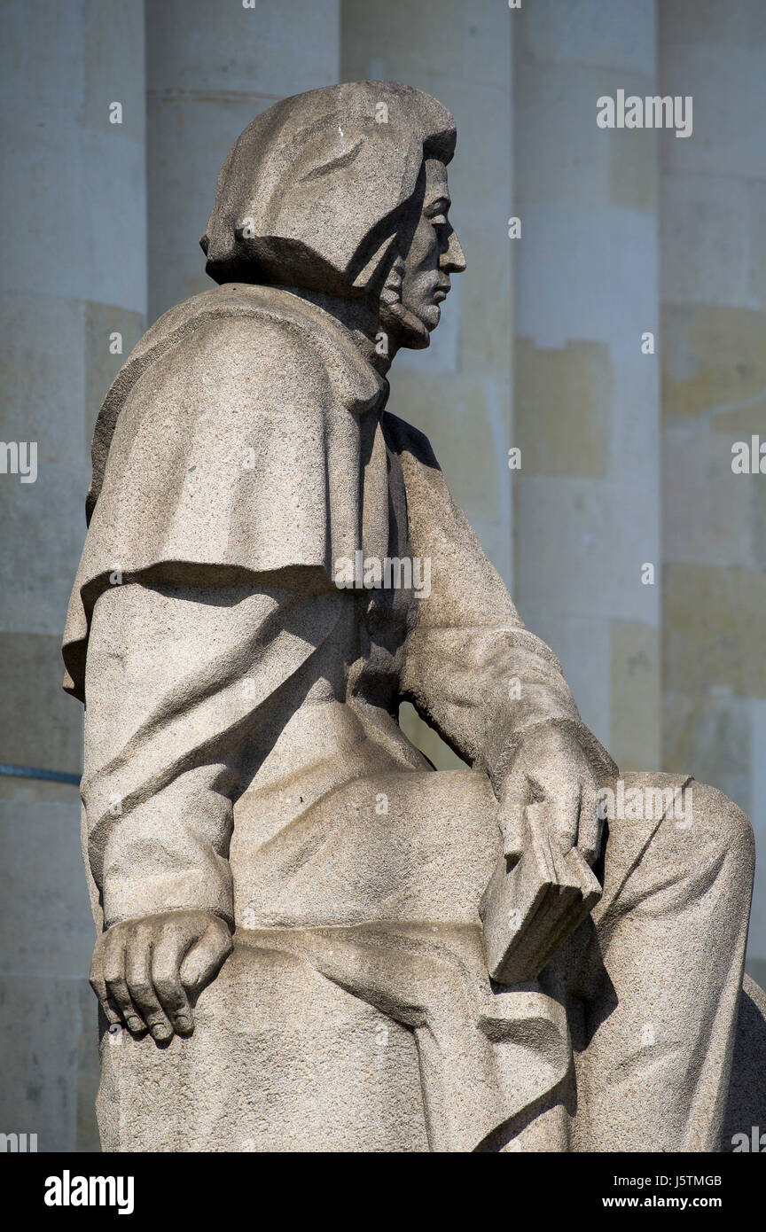 Statue of Adam Mickiewicz at Palace of Culture and Science (Palac ...