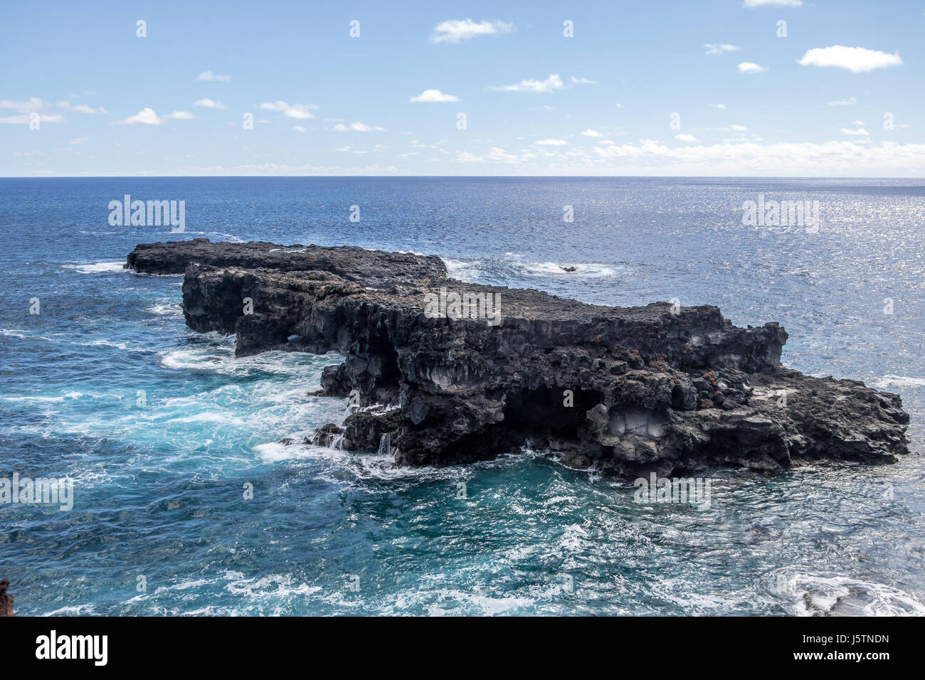 Seaster Island Rocks Volcanic rock small Island - Easter Island, Chile Stock Photo - Alamy